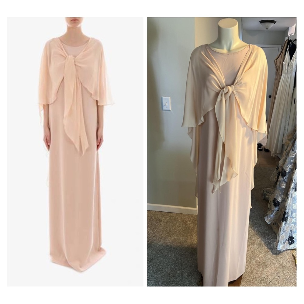 MAX MARA
Dovere Ruffled Cady Dress In Beige - Picture 1 of 14